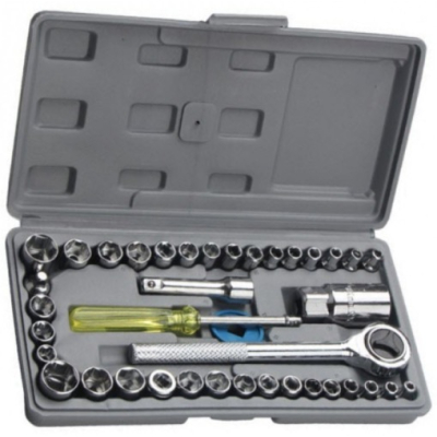 Trusa 40 piese Tubulare  si clichet