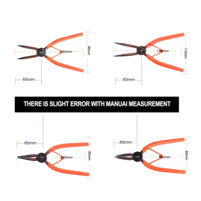 Trusa 4 clesti pentru sigurante cu varfuri diferite