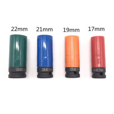 Trusa 4 tubulare cu protectie COLORATA pentru prezoane masura 17 19 21 22 mm