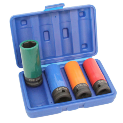 Trusa 4 tubulare cu protectie COLORATA pentru prezoane masura 17 19 21 22 mm