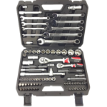 Trusa 82 scule mixte de mana cutie plastic neagra