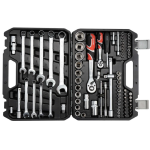 Trusa 82 scule mixte de mana cutie plastic neagra