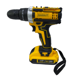 Trusa bormasina 24V cu 2 acumulatori, incarcator si 37 accesorii ZD