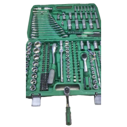 Trusa Chei Tubulare CR-V si Clicket 216 Piese Cutie Verde