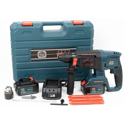 Trusa ciocan rotopercutor German Meister cu 2 acumulatori 36V - 6 ah