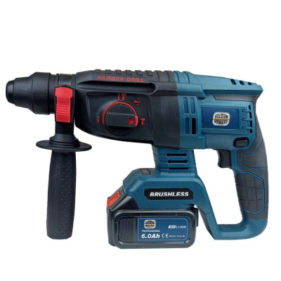 Trusa ciocan rotopercutor German Meister cu 2 acumulatori 36V - 6 ah