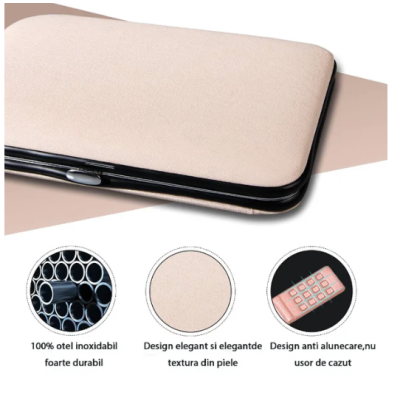 Trusa completa Mani Pedi de 18 piese din OTEL Inoxidabil si Accesorii Pentru Ingrijire Faciala