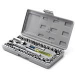 Trusa de chei tubulare 40 de piese sistem metric si SAE cutie gri