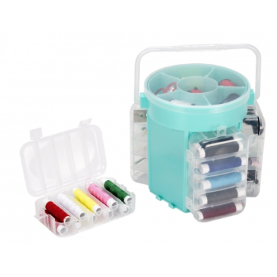 Trusa de cusut si croitorie, portabila, cu 210 accesorii