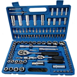 Trusa de scule 108 piese chei tubulare cromate