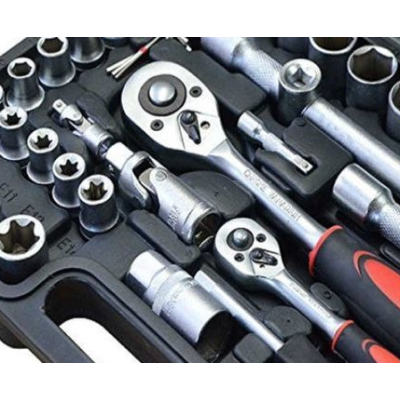 Trusa de scule 108 piese chei tubulare cromate