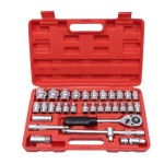 Trusa de scule cu 32 piese chei tubulare si clichet