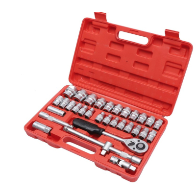 Trusa de scule cu 32 piese chei tubulare si clichet