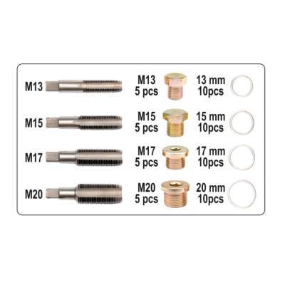 Trusa pentru reparat buson baie ulei 64 piese