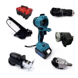 Trusa scule 6 in 1 cu 1 acumulator 48V bormasina cheie impact minidrujba fierastrau sabie