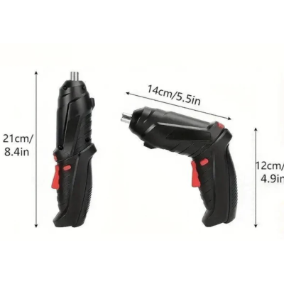 Trusa surubelnita electrica fara fir cu accesorii 1800mah maner ajustabil