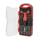 Trusa surubelnita rosie cu maner 25 piese biti de precizie