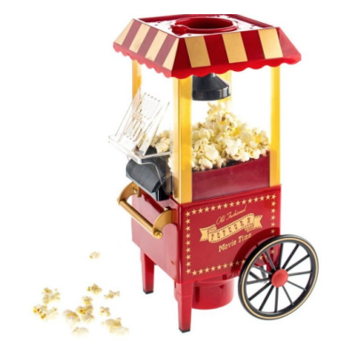 UB Aparat de popcorn tip Carucior cu 2 roti Old Fashioned