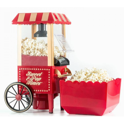 UB Aparat de popcorn tip Carucior cu 2 roti Old Fashioned