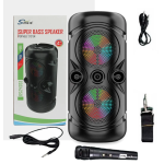 UB Boxa Portabila ZQS 4259 Microfon Bluetooth Mp3 Digital Player 2 Difuzoare Led RGB DEP