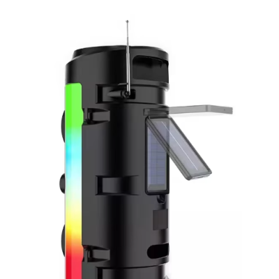 UB Boxa ZQS 4253 bluetooth cu panou solar si lumina RGB