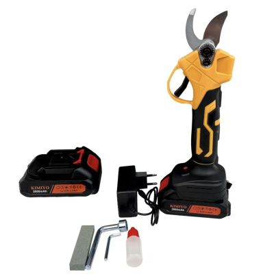 UB Foarfeca de gradina cu 2 acumulatori pentru vita de vie si crengi 88V 2Ah Galben