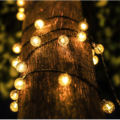 UB Ghirlanda Solara 20 GLOBULETE 2.5m Lumina Calda de Exterior