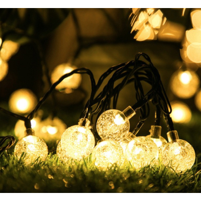 UB Ghirlanda Solara 20 GLOBULETE 2.5m Lumina Calda de Exterior