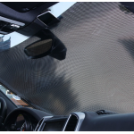 UB Parasolar auto cu ventuze retractabil NEGRU 58 cm x 125 cm