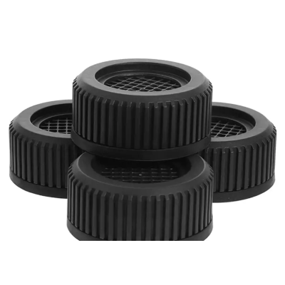 UB Set 4 picioare NEGRE tampoane anti-zgomot și antiderapante suport pentru masina de spalat BS