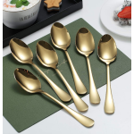 UB Set 6 linguri otel inoxidabil auriu HS