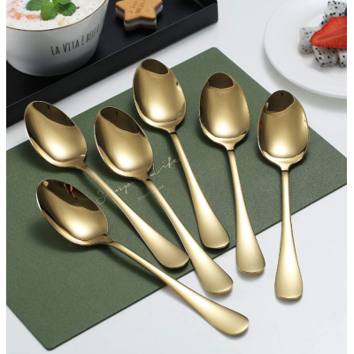 UB Set 6 linguri otel inoxidabil auriu HS