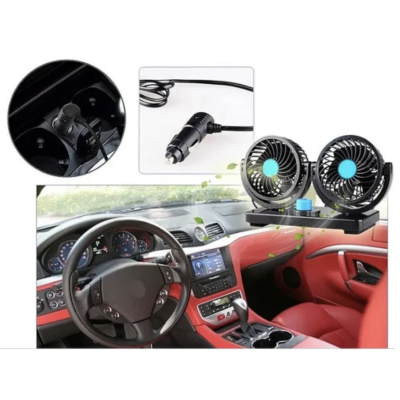 UB Ventilator Auto Dublu Alimentare La Priza Masinii De 12V Foarte Silentios 2 Trepte De Viteza Mars 304