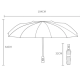 Umbrela telescopica automata BEJ impermeabila protective UV