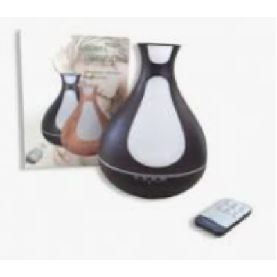 Umdificator / Difuzor de aroma LED 7 culori Maro inchis cu alb