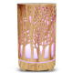 Umidificator aromaterapie ultrasunet model copac rezervor 200 ml 7 culori led lemn deschis