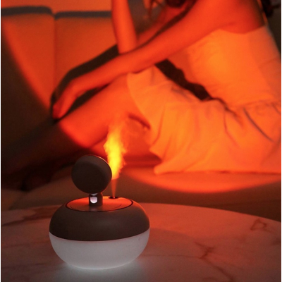 Umidificator cu Lumina Apus de Soare si Pulverizare Intermitenta