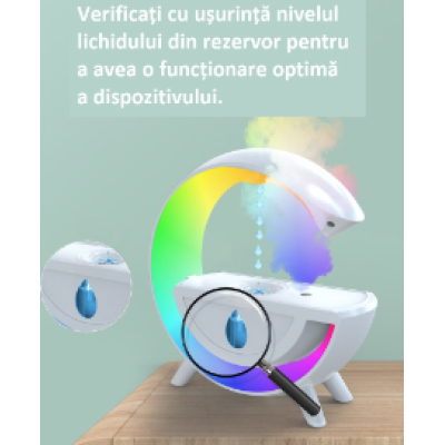Umidificator cu lumina RGB T00KS antigravitatie aromaterapie