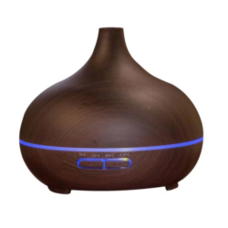 Umidificator de Aer 300ml LED DARK WOOD Difuzor 