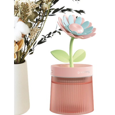 Umidificator de aer LED RD E385 model floarea soarelui 260ml