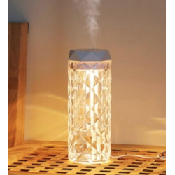Umidificator de aer tip lampa decorativa cu lumini LED crystal