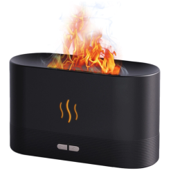 Umidificator Ultrasonic Cu Efect Flacara Silentios Negru