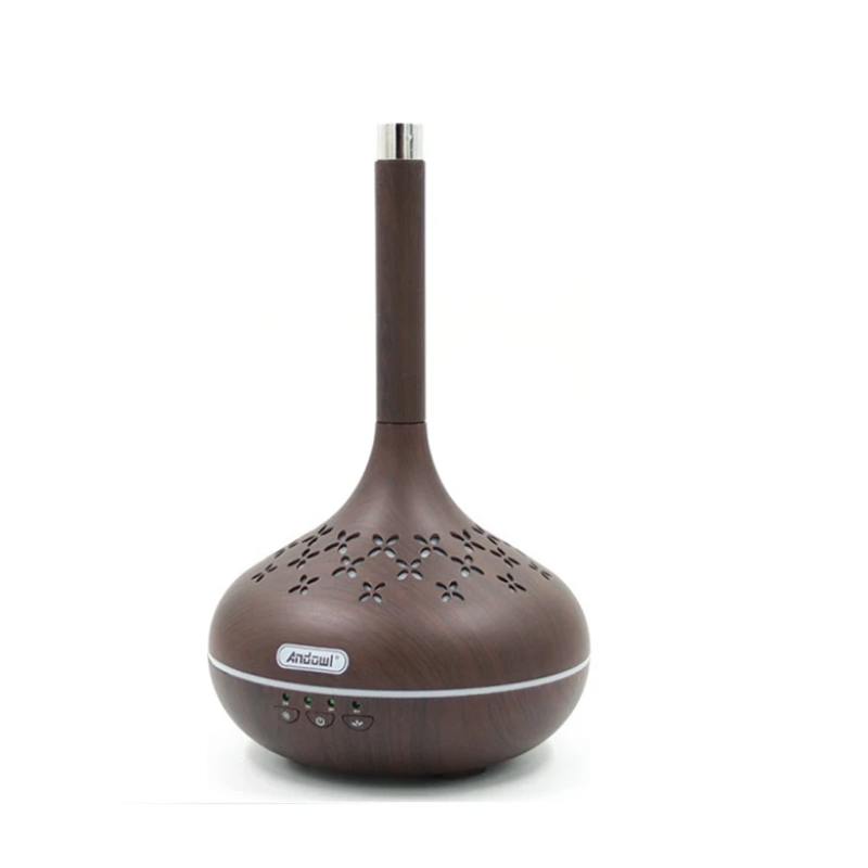 Umidificator ultrasonic si difuzor de arome Q T59 Lemn inchis