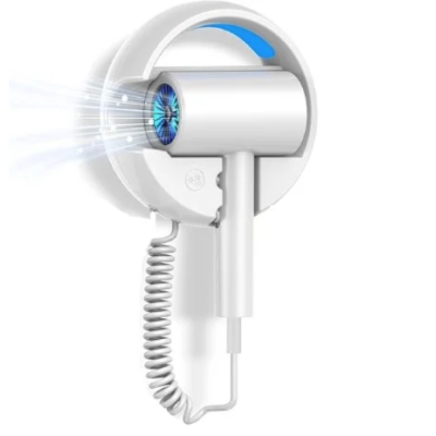 Uscator de par cu montare pe perete cu ioni negativi lumina albastra Andowl Q F002