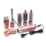 Uscator de par profesional Gemei GM4831 model 7 in 1 putere 2200W roz