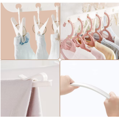 Uscator de rufe pliabil cu 3 etaje si 24 carlige SweetBaby