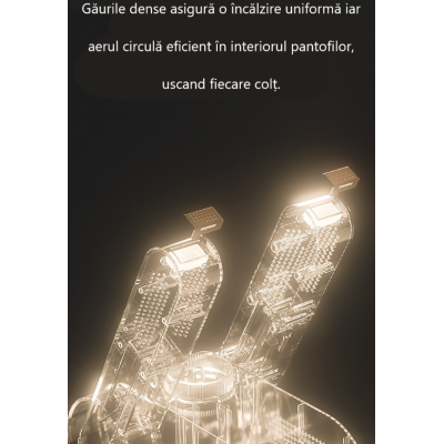 Uscator electric pentru incaltaminte cu functie de dezinfectare UV