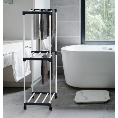 Uscator prosoape cu suport pentru incaltaminte 3 nivele portabil