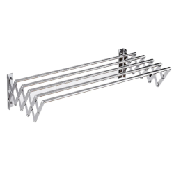 Uscator rufe din aluminiu retractabil cu prindere in perete si 5 bare