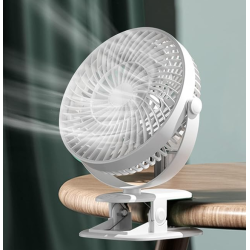 Ventilator de birou cu clema rotire 360 grade silentios